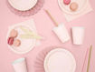 Picture of PLATES POLKA DOTS LIGHT PINK 18CM